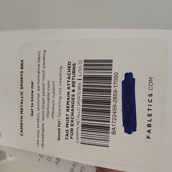 Fabletics Cam'ron Metalic Sports Bra - Picture 2 of 4